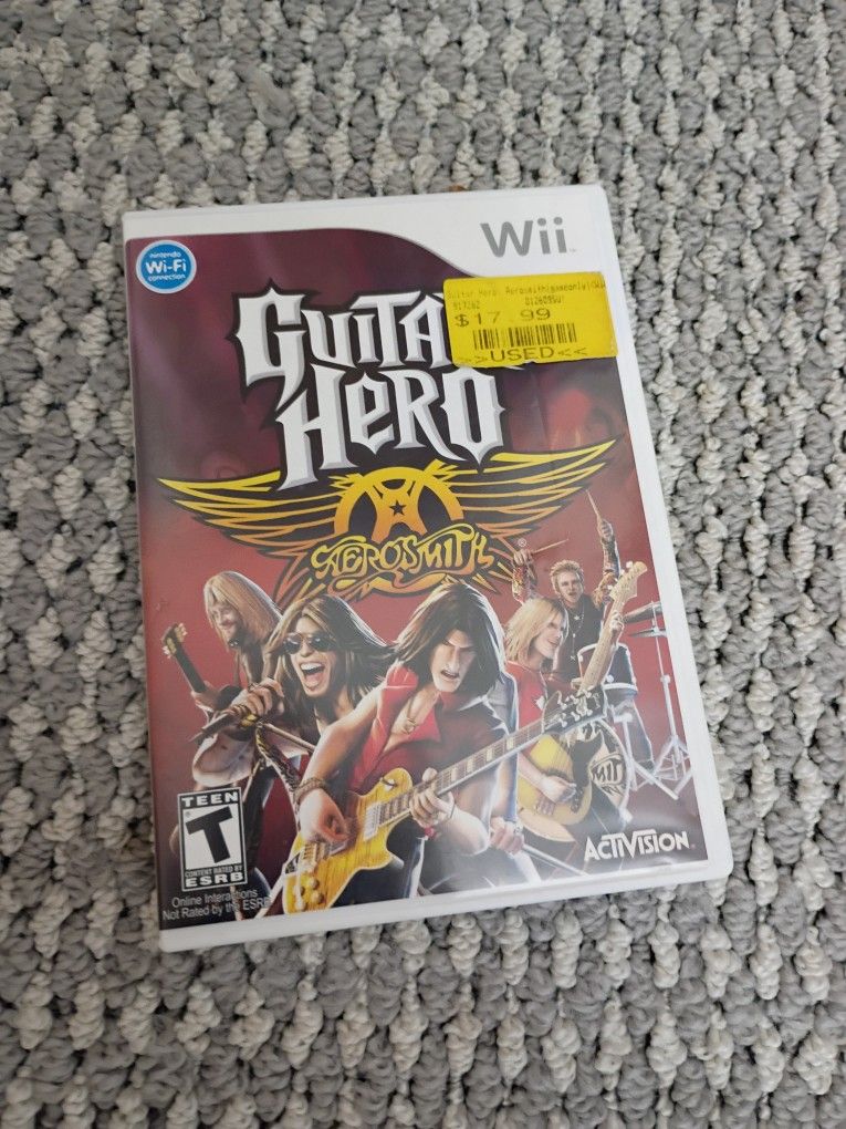 Guitar Hero Aerosmith Nintendo Wii