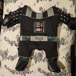 HOLLOWEEN STAR WARS " DARTHVADER"  BLACK MED  DOG SIZE  COSTUME  