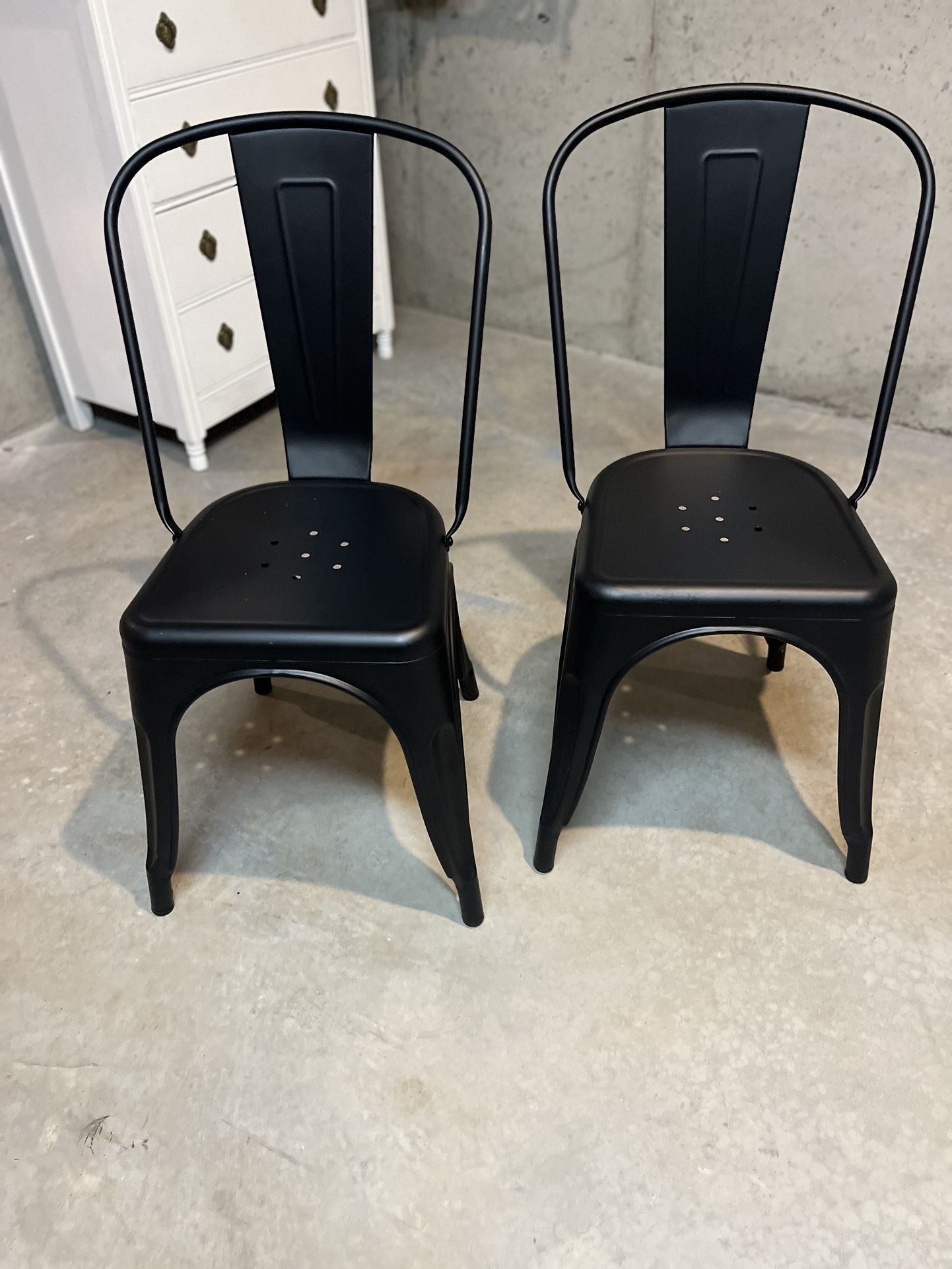 Set Of Black Chairs
