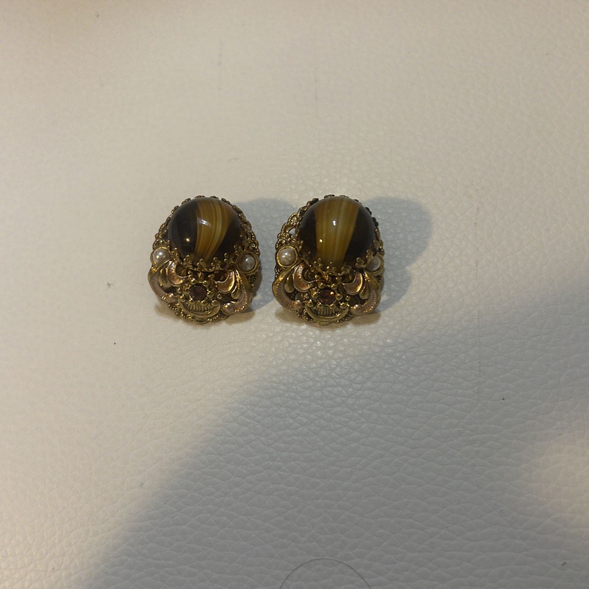 Vintage W Germany Clip On Earrings