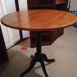 Bar height round table