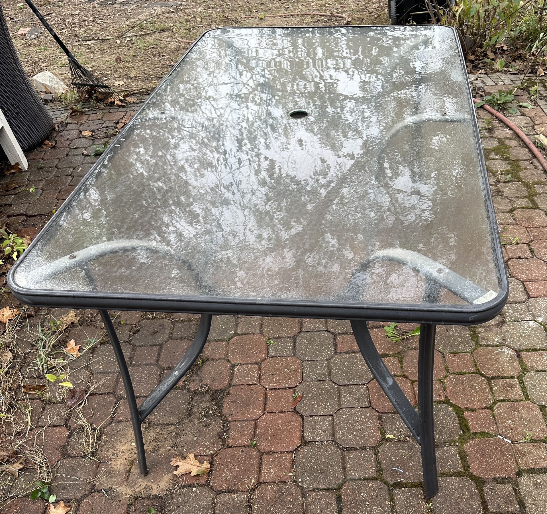 Patio Outdoor Glass Table