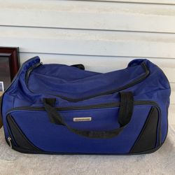 Blue American Tourister Wheeler Duffel Bag