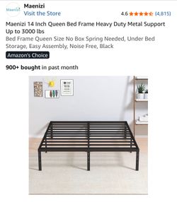 Title: Queen Metal Bed Frame – Heavy Duty – $30