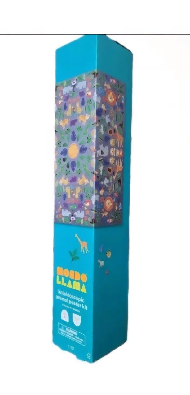 Mondo Llama Kaleidoscopic Animal Sticker Poster DIY Art Kit -Mondo Llama