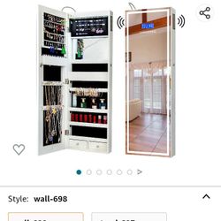 Kedlan Led Mirror Jewelry Cabinet 