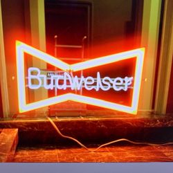Vintage Budweiser “Bow tie” Neon Sign – Classic Bar / Man Cave