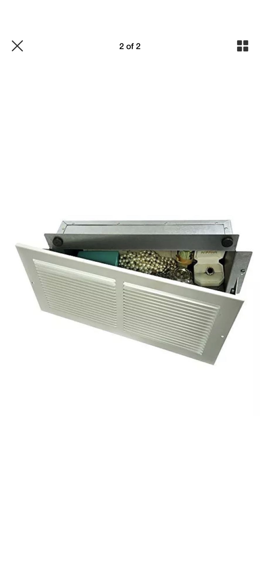 Hidden Wall Safe Air Vent Grille Hide Money Gun Secret Stash Jewelry