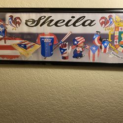 Custom Printed PR Name Poster SHEILA 