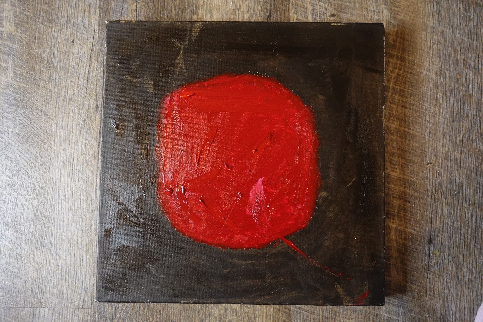 Hand Painted 12x12 Oil On Canvas Painting