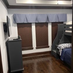 Twin Over Full Bunk Bed Set With Dresser 