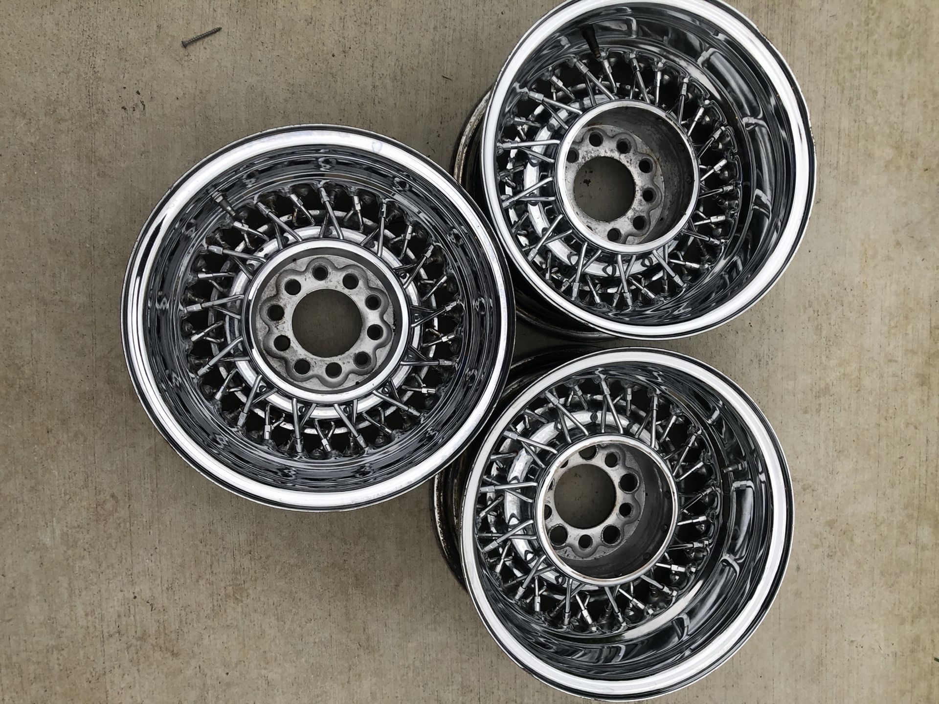 McLean wire wheels 14x7 reverse cross laced for Sale in Whittier, CA
