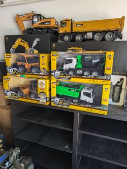 Rc cars construction hobby grade concrete mixer and dump truck