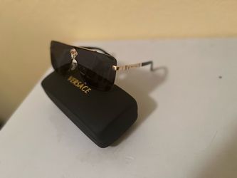 Versace Rimless Sunglasses with Case