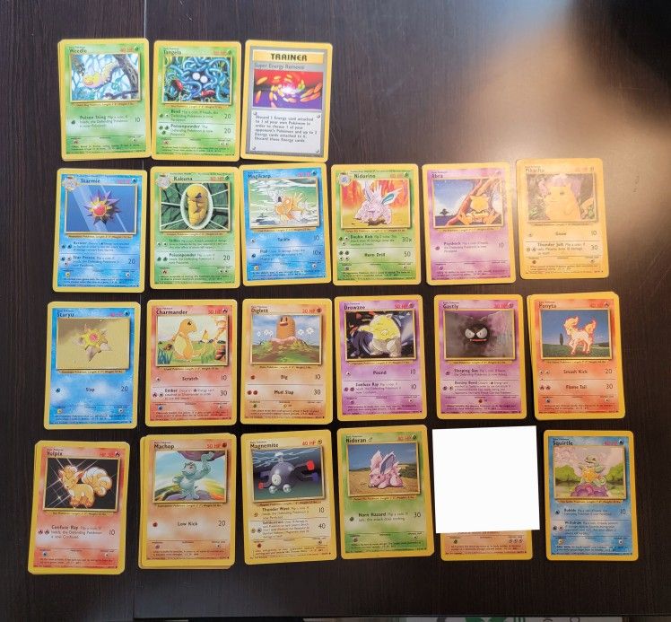 Pokemon Base Set Vintage Pokémon Cards Trading Collection 