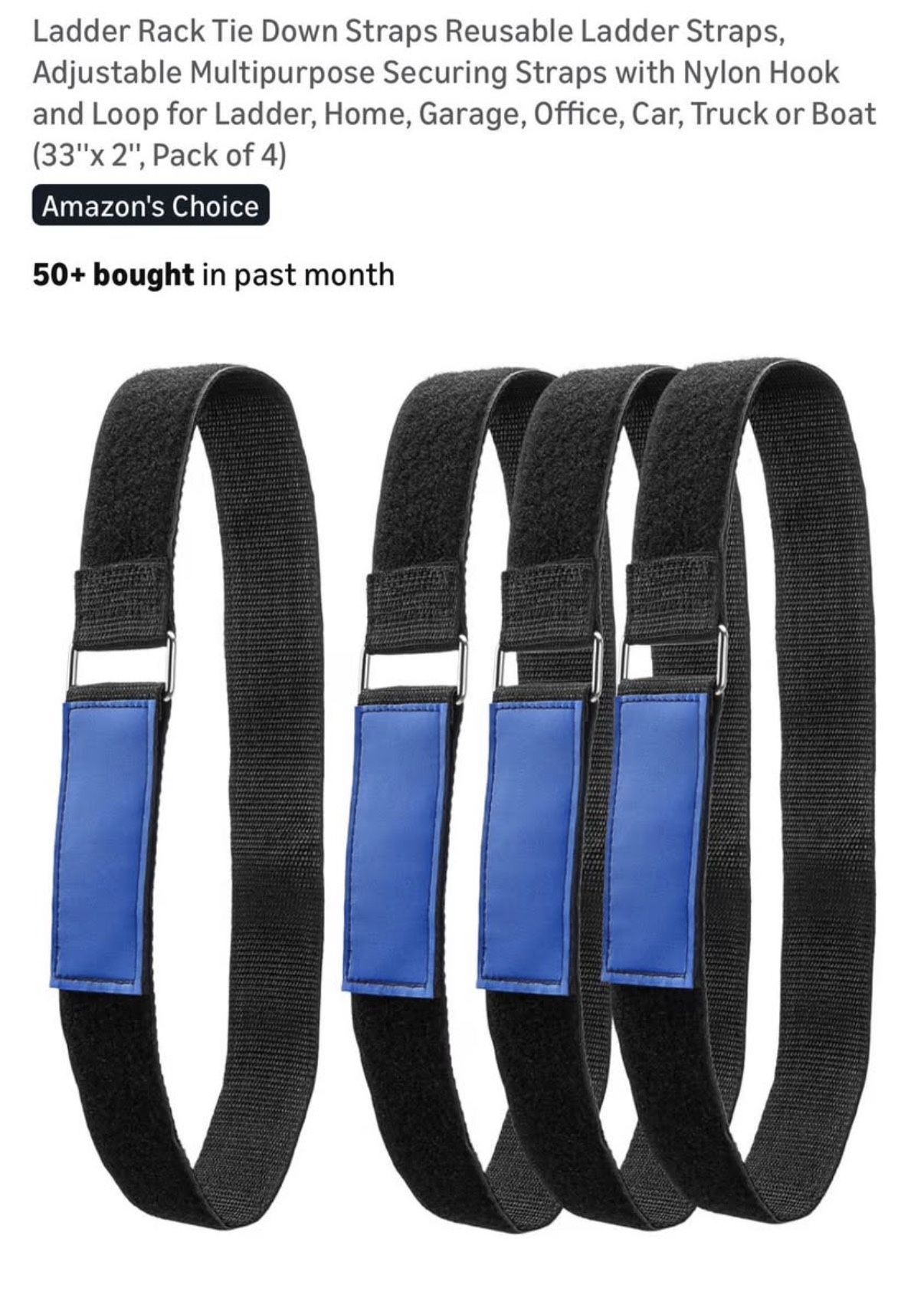 Ladder Rack tie Down Straps