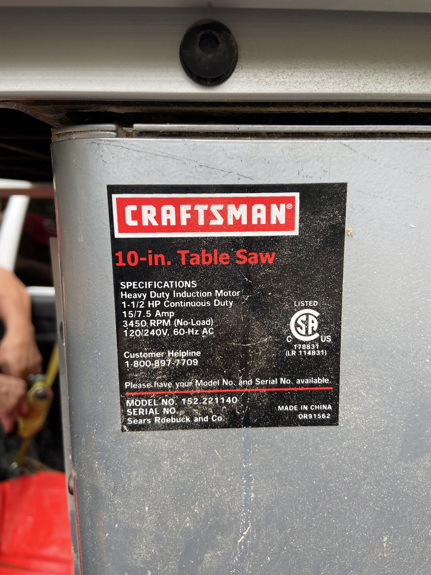 Craftsman Table Saw