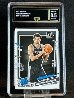 2023 Donruss 🔥 Victor Wembanyama 🔥 Rated Rookie GMA 8.5 NM-MT 💎 - San Antonio Spurs