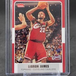 2007 Fleer Throwback Lebron James Retro Variation