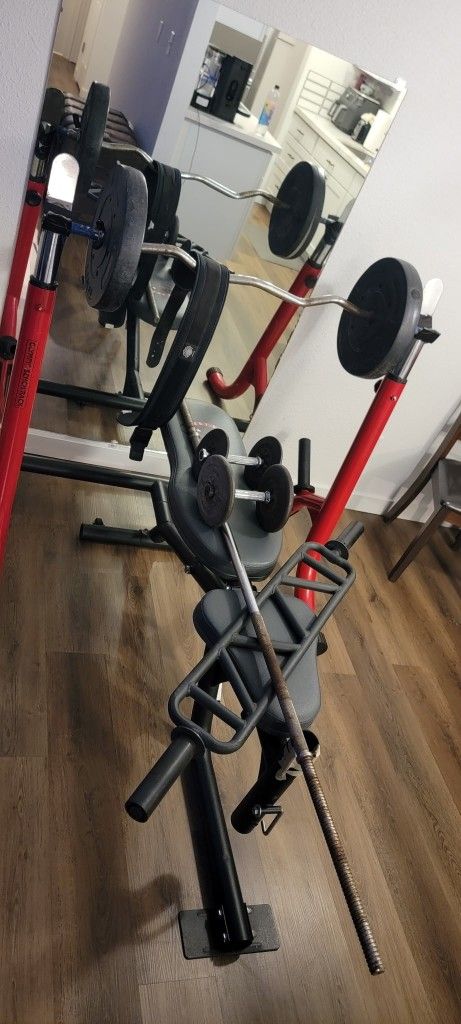 Body By Jake Weight Bench Plus Weights