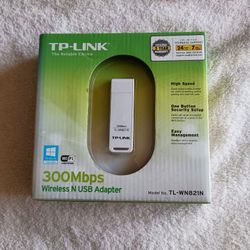 NIB TP-Link TL-WN821N 300 Mbps Wireless N USB Adapter 