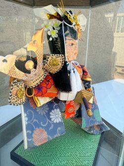 Japanese Samurai Doll with Case