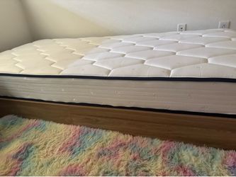 Twin xl Platform bed and mattress.