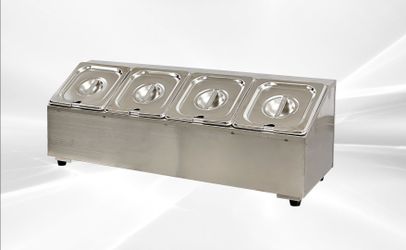 4 container 1-6 seasoning box condiment station CS16-4S