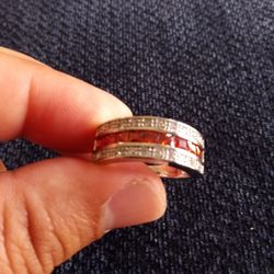 Silver Diamond Ring Jewelry 