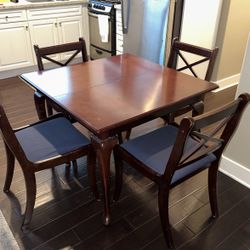Bombay Company Dining Table, Extension leaf, & 6 Chairs
