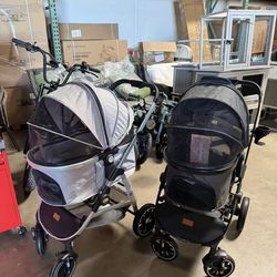 3-in-1 Dog Stroller Cover for Dogs and Cats with 10kg Dog Stroller