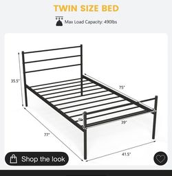 Twin Bed Fram Gently Used