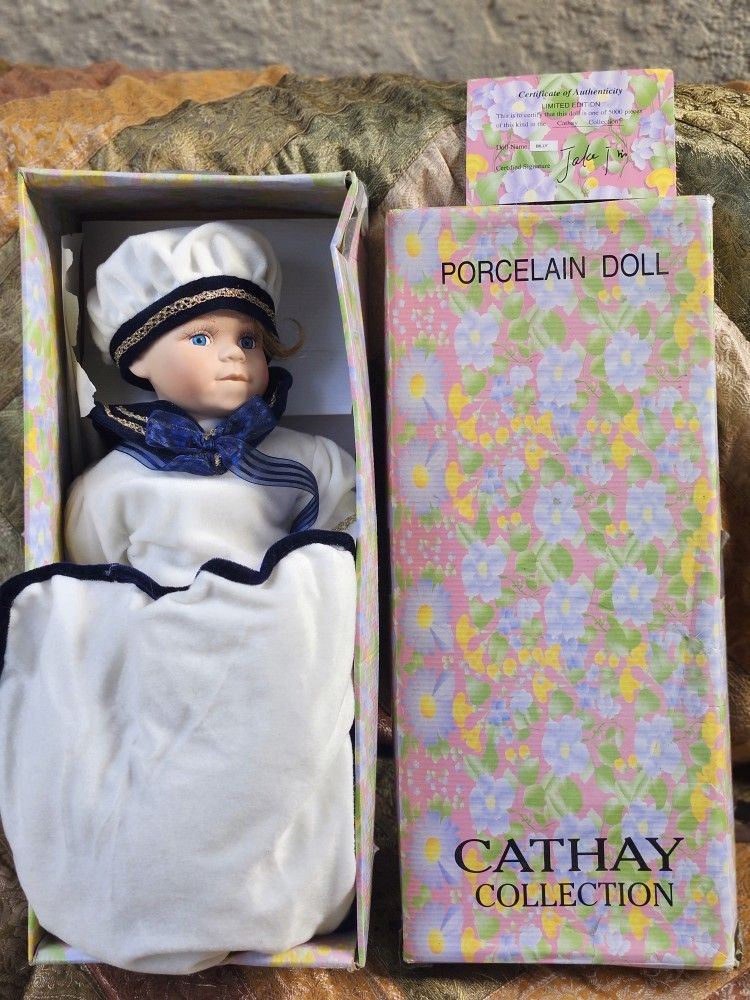 Vintage  Porcelain Doll 