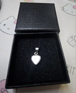 White Gold Heart Pendant
