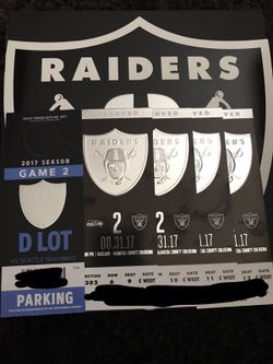 Raider tickets
