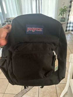 JanSport Black Backpack with Tags