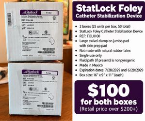 StatLock Foley Catheter Stabilization Devices
