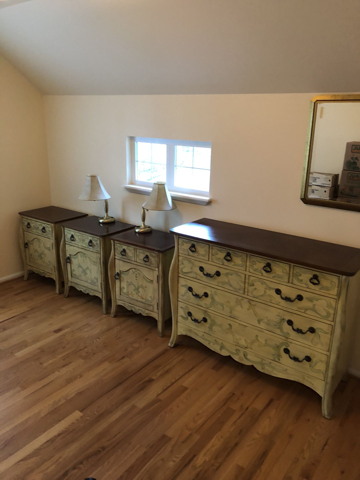 Pier One bedroom furniture 3 night stands 1 dresser for Sale in Mill
