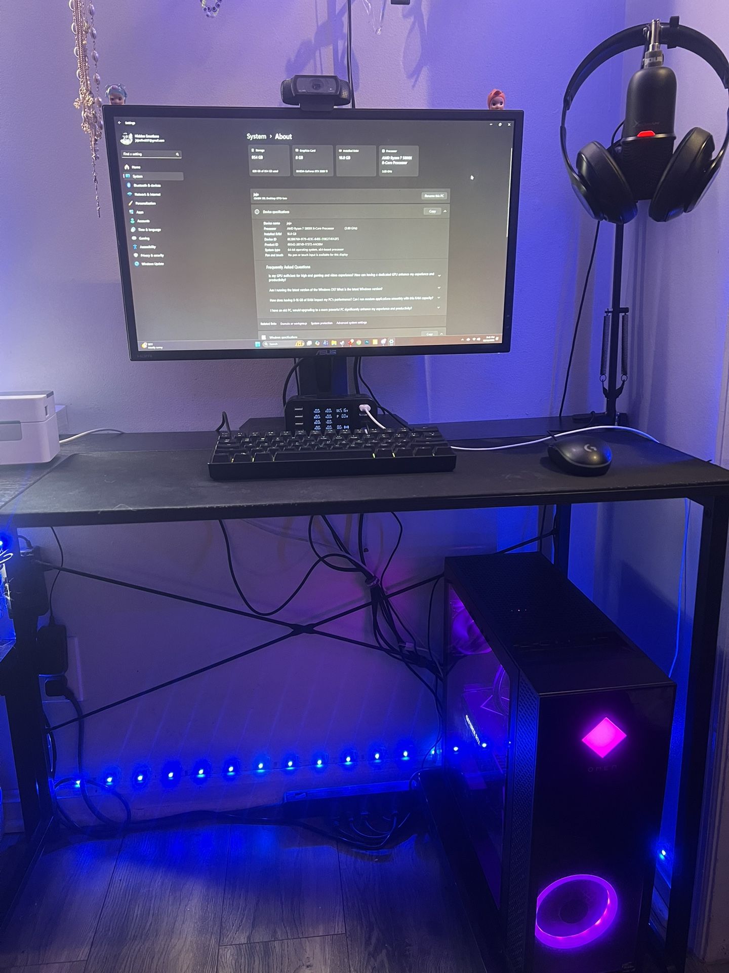 OMEN 30L Desktop GT13-1xxx With Asus monitor included