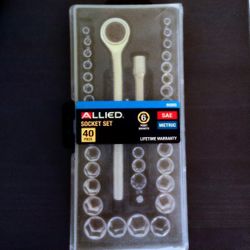 Allied Tools 6 Sided Socket Set. 40 Piece.