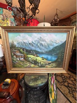 Beautiful Vintage oil on canvas signed by the artist