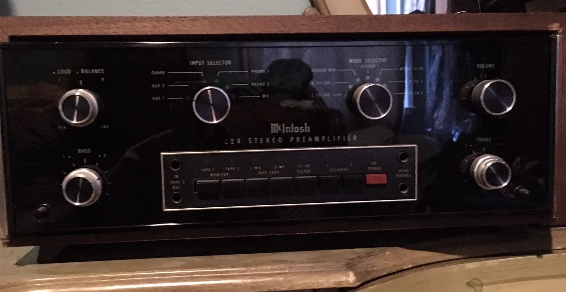 McIntosh C29. One of the best solid state preamp.