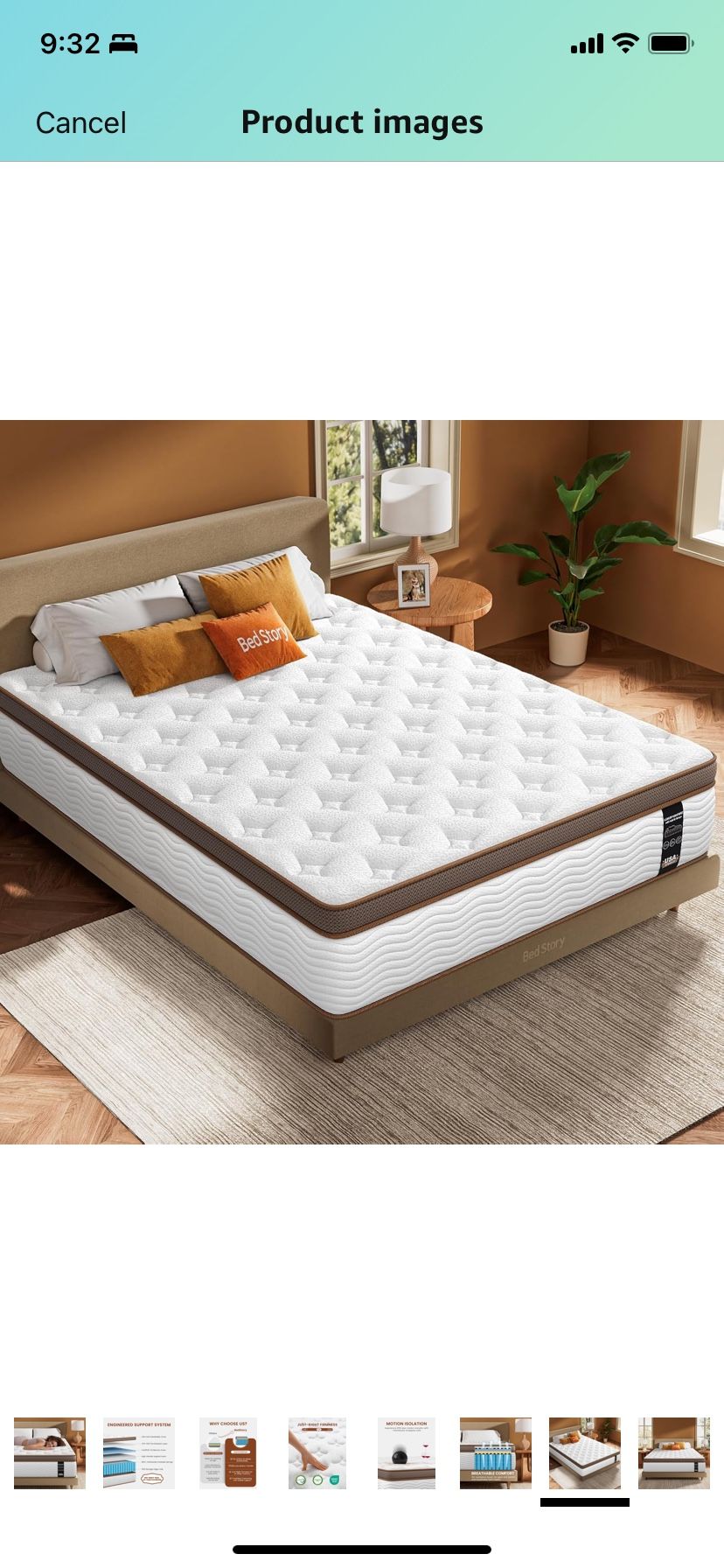 NWT BedStory Premium King Mattress 12 Inch - Hybrid Mattress with Advanced Pocket Spring Technology