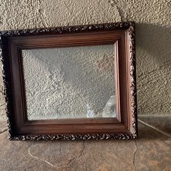 Ornate 8 X 10 Frame Frame Size Is Width Is 13 Inches length is 12 inches fits 8 x 10 pictures or you could hang it the other way where it’s 13 inc 12 