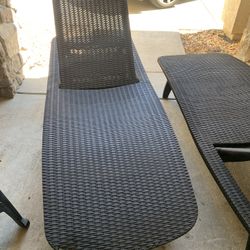 2 Pool Loungers Good Condition 