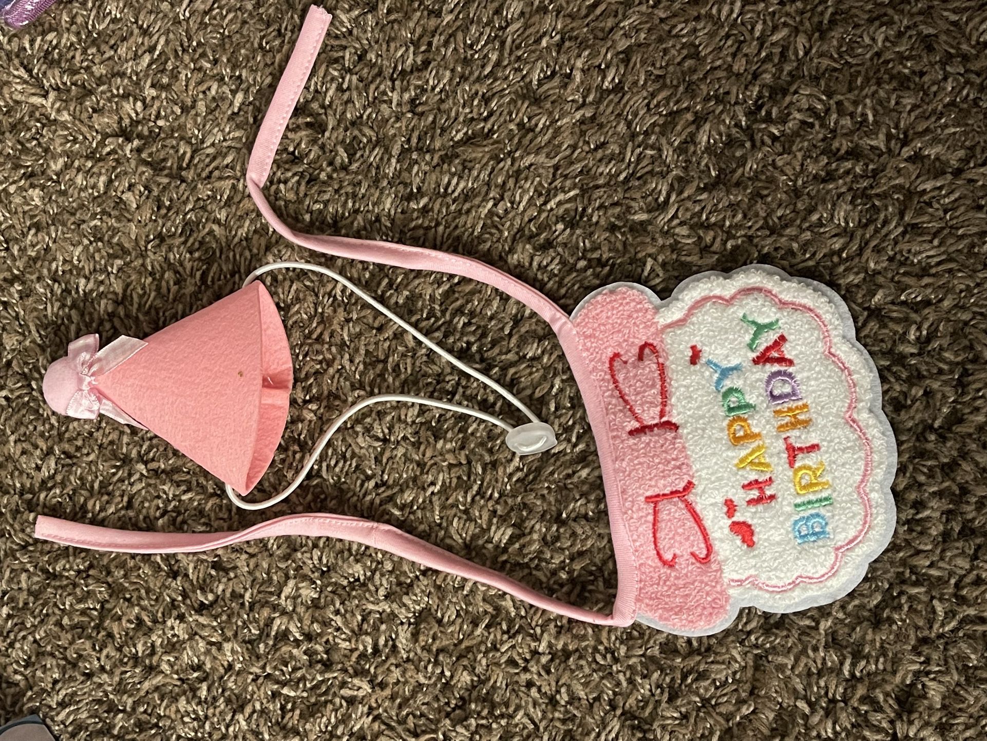 Birthday Bib And Hat For Cats