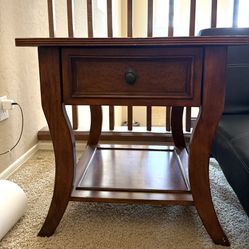 Wood End Table