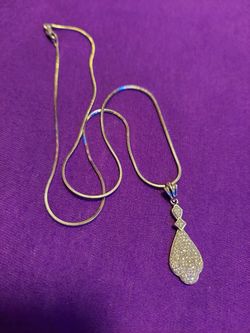 Silver Necklace With Charm