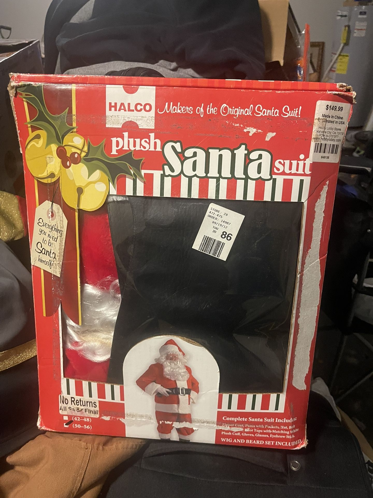 Brand-New Halco Santa Suit (Size 50-56)