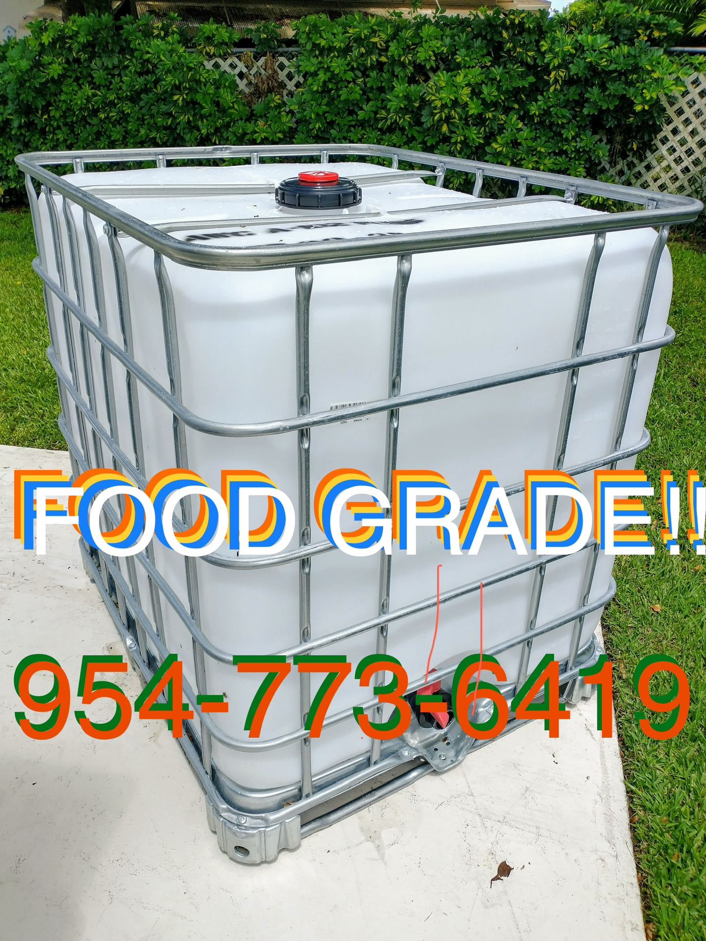 Food Grade Water Tank Container Tanks!